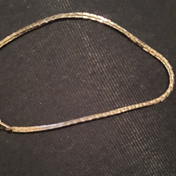 Vintage boxy art deco style metal chain 7in - Picture 7 of 8